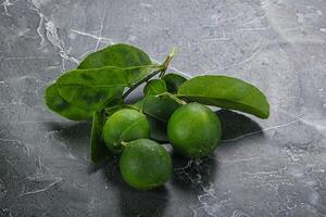 Fresh juicy ripe green lime photo