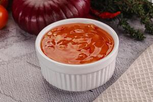 Asian sweet and sour chilli sauce photo