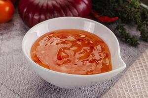 Asian sweet and sour chilli sauce photo