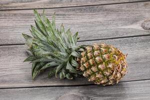 Sweet organic ripe tropical pineapple photo