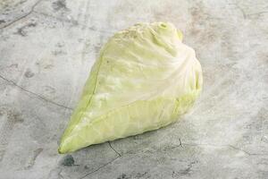 Cone sweetheart ripe green cabbage photo