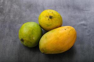 Fresh sweet and juicy mango heap photo