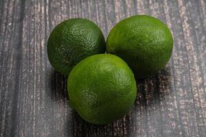 Green sour tropical Lime fruit photo