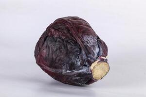 Natural organic violet cabbage head photo