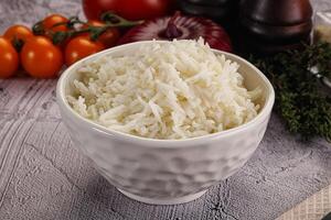 Indian cuisine Steamed basmati rice photo