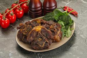 Grilled Lamb neck with spices photo