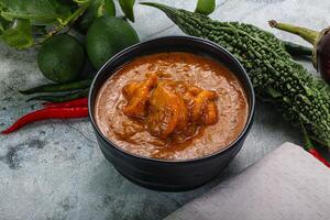 Indian cuisine - Masala with prawn photo