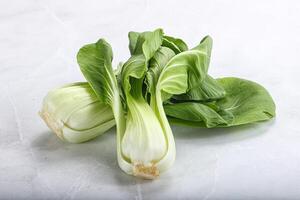 Asian cuisine fresh raw salad Pak Choi photo