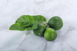 Fresh juicy ripe green lime photo