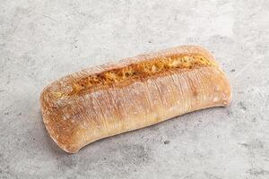 Italian ciabatta bread fresh and crust photo