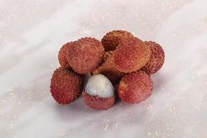 Sweet tasty tropical fruit Lychee photo