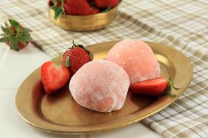 japonés fresa mochi foto