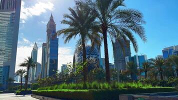 modern Stadt Sicht, Dubai Stadt während tagsüber video