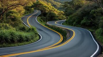 ai generado vacío asfalto la carretera autopista fondo, generativo foto