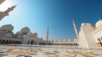 abu dhabi, eau, 2023 - jeque zayed grandioso mezquita video