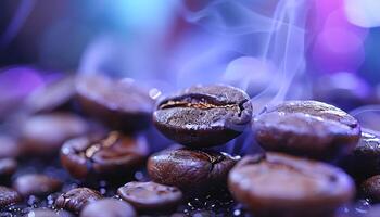 AI generated Coffee background image photo