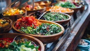 ai generado atractivo comida imágenes foto