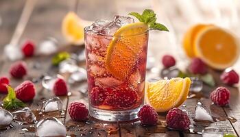 AI generated Pictures of delicious and beautiful drinks photo