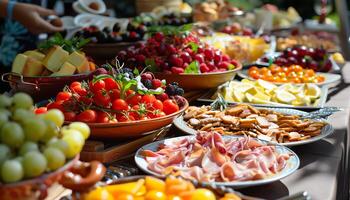 ai generado atractivo comida imágenes foto