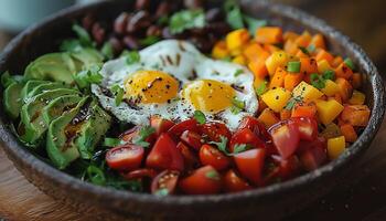 ai generado atractivo comida imágenes foto