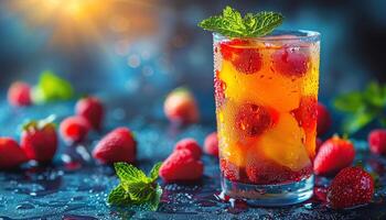 AI generated Pictures of delicious and beautiful drinks photo