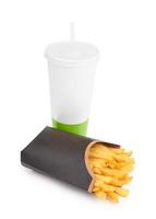 french fries on white photo