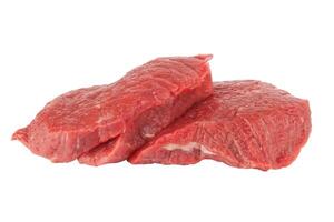 Raw  meat on white photo