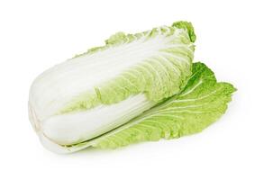 Chinese cabbage on white photo