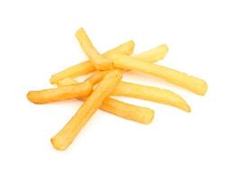 french fries on white photo