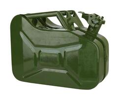 Green gasoline canister photo