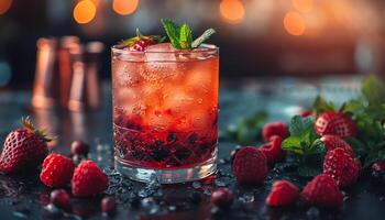 AI generated Pictures of delicious and beautiful drinks photo