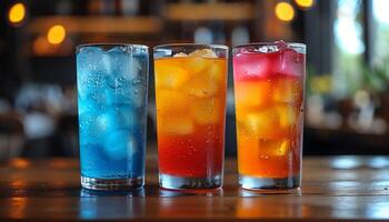 AI generated Pictures of delicious and beautiful drinks photo