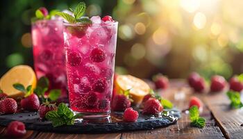 AI generated Pictures of delicious and beautiful drinks photo