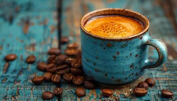 AI generated Coffee background image photo