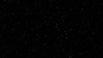 looping brilhante estrelas animação em Preto plano de fundo.gráfico movimento sobreposição efeito ciclo com galáxia céu cintilante luz dentro a espaço com lento ampliação e redemoinho rotação do Câmera anjo ampliação video