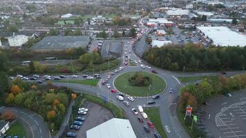 Aerial Footage of British Road and Traffic, England UK video