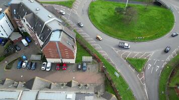 High Angle View of Central Stevenage City of England, United Kingdom, Feb 23rd, 2024 video