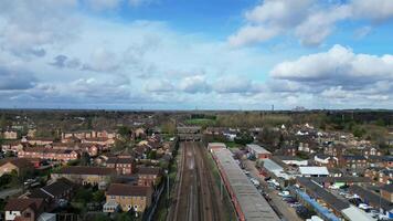 High Angle View of Central Stevenage City of England, United Kingdom, Feb 23rd, 2024 video