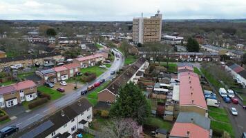 High Angle View of Central Stevenage City of England, United Kingdom, Feb 23rd, 2024 video