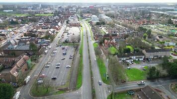 High Angle View of Central Stevenage City of England, United Kingdom, Feb 23rd, 2024 video