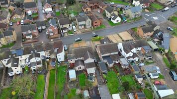 arseley ville de Angleterre Royaume-Uni. le métrage a été capturé pendant nuageux et pluvieux journée de fév 28, 2024 video