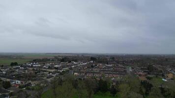 Arseley Stadt, Dorf von England Vereinigtes Königreich. das Aufnahmen war gefangen während wolkig und regnerisch Tag von feb 28., 2024 video