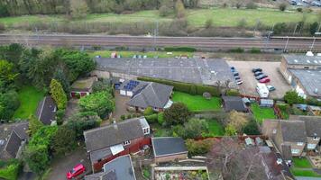 Arseley Town of England UK. The Footage Was Captured During Cloudy and Rainy Day of Feb 28th, 2024 video