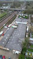 Arseley Cidade do Inglaterra Reino Unido. a cenas estava capturado durante nublado e chuvoso dia do fevereiro 28, 2024 video