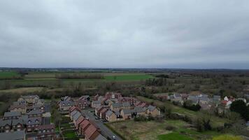 Arseley Town of England UK. The Footage Was Captured During Cloudy and Rainy Day of Feb 28th, 2024 video