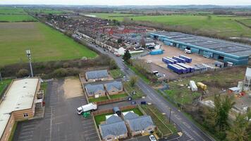 arseley pueblo de Inglaterra Reino Unido. el imágenes estaba capturado durante nublado y lluvioso día de feb 28, 2024 video