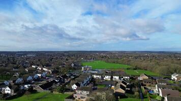 High Angle Footage of Central Stevenage City of England UK. Feb 23rd, 2024 video