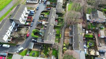 Alto ângulo cenas do central estivagem cidade do Inglaterra Reino Unido. fevereiro 23, 2024 video