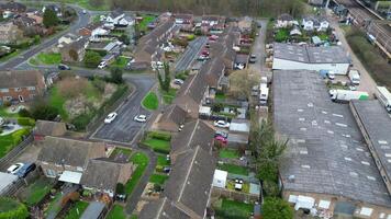 Arseley Town of England UK. The Footage Was Captured During Cloudy and Rainy Day of Feb 28th, 2024 video