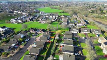 High Angle Footage of Central Stevenage City of England UK. Feb 23rd, 2024 video